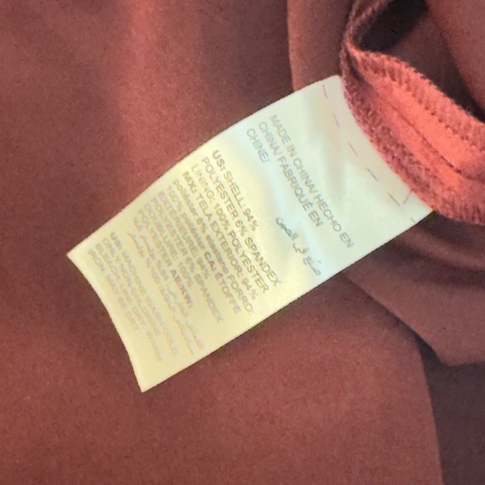 Chico's faux suede sleeveless sheath dress, deep garnet Red, Sz 0 Or S /4 - Picture 8 of 10